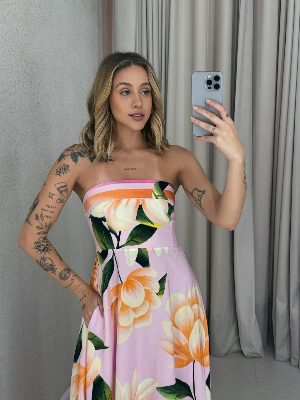 VESTIDO PETÚNIA TOMARA QUE CAIA ROSA
