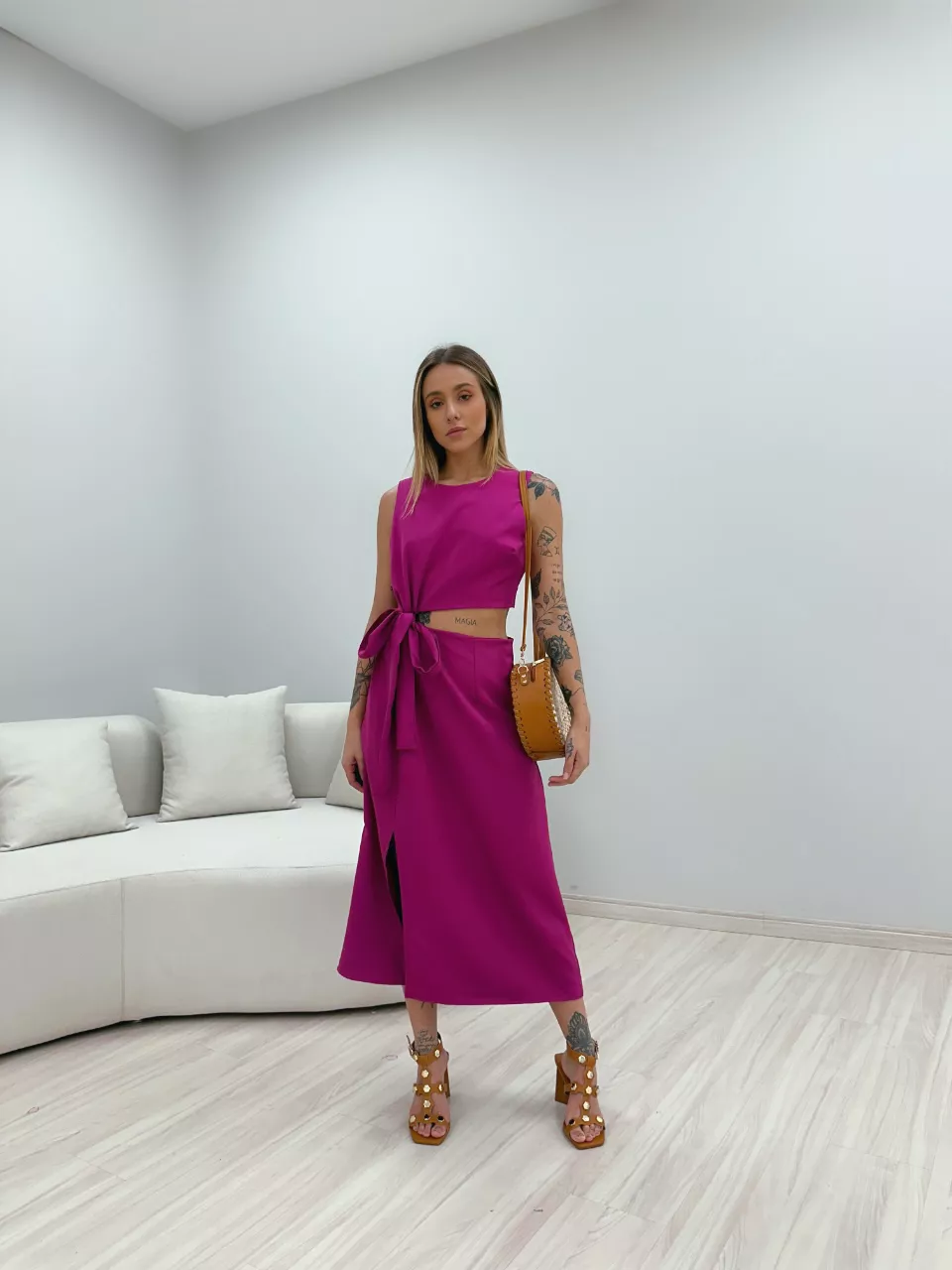 CONJUNTO PATRÍCIA 02 FUCSIA - 0049180120 - CAROLLA FERRARO