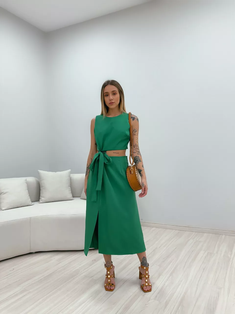 CONJUNTO PATRÍCIA 02 VERDE - 0049180014 - CAROLLA FERRARO