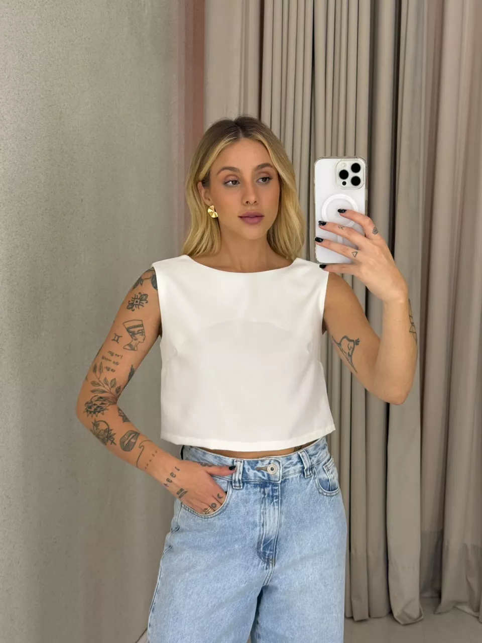 BLUSA JUNIA AMARRAÇÃO OFF - 0062760048 - CAROLLA FERRARO