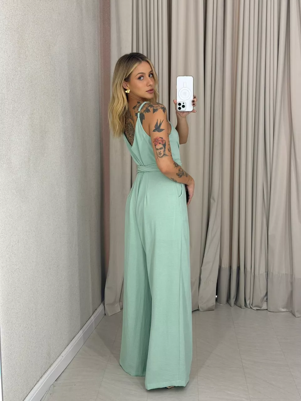 MACACÃO DAYANA AMARRAÇÃO verde