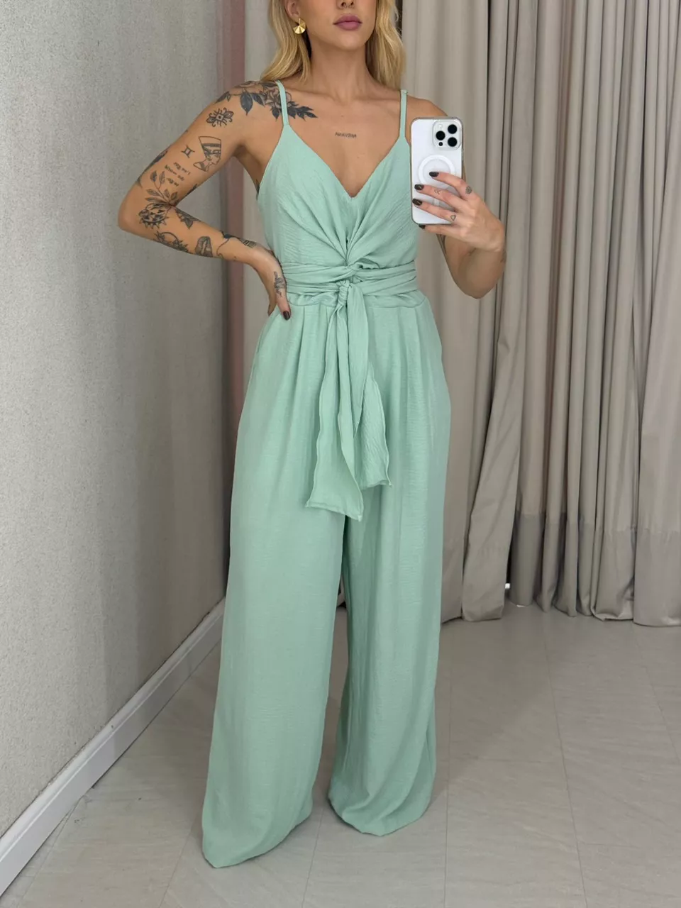 MACACÃO DAYANA AMARRAÇÃO verde