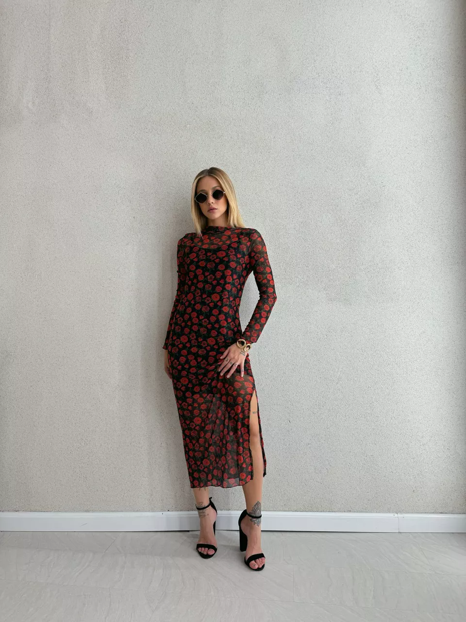VESTIDO PIETRA TULE FLORAL
