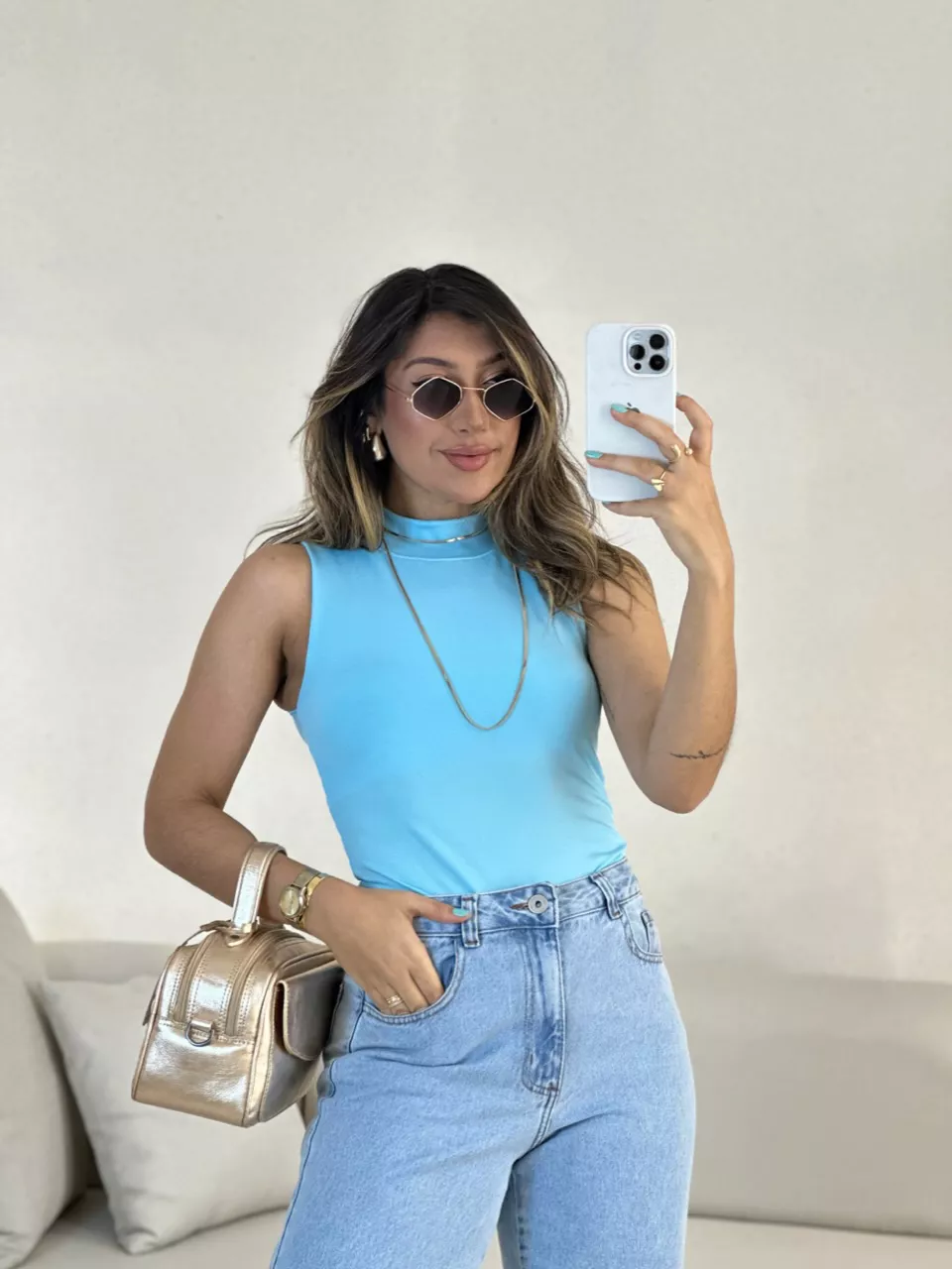 BODY STER LISO BABY BLUE - 0055800365 - CAROLLA FERRARO