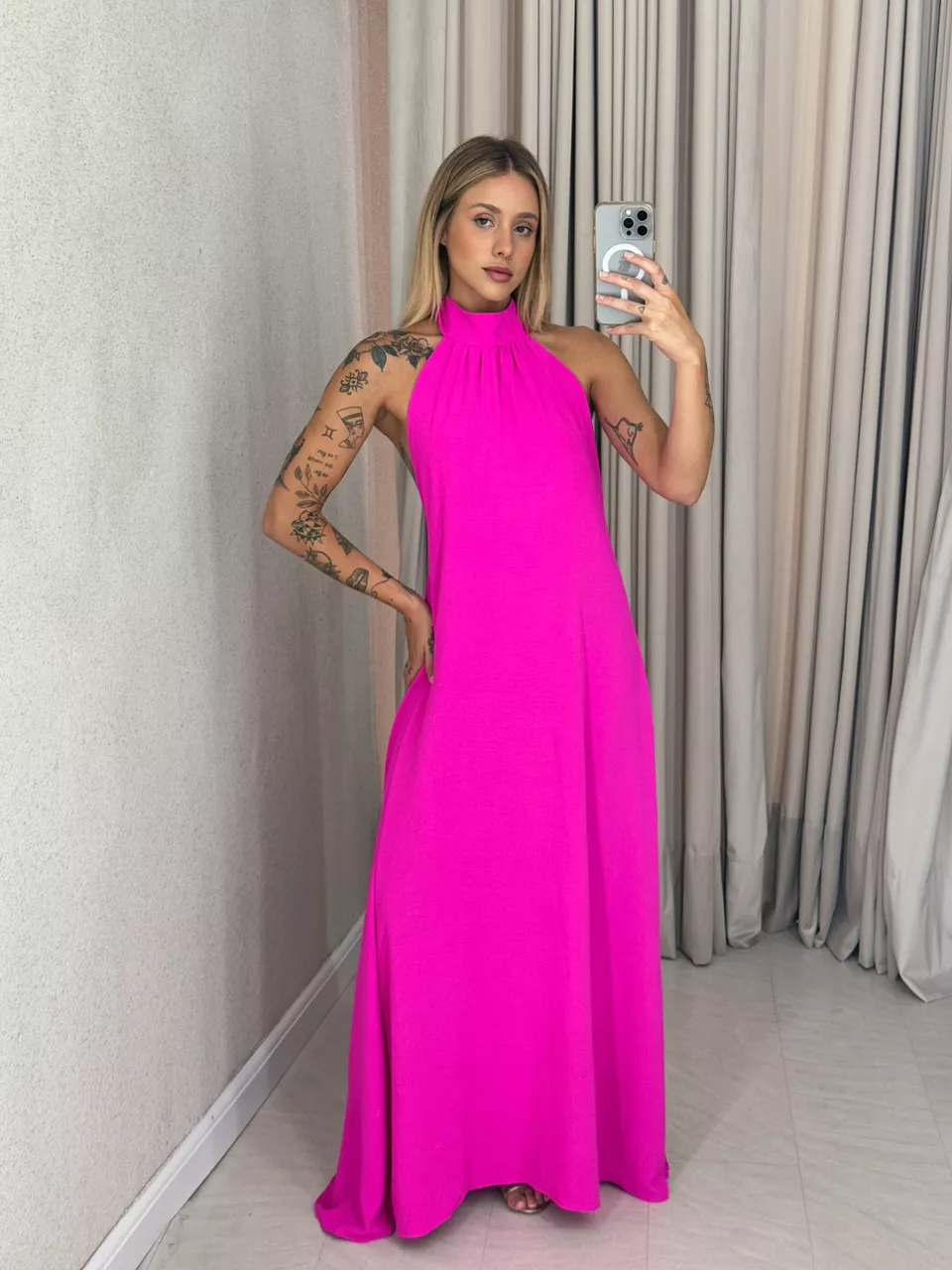 VESTIDO GLENDA CF Pink - 0058940037 - CAROLLA FERRARO