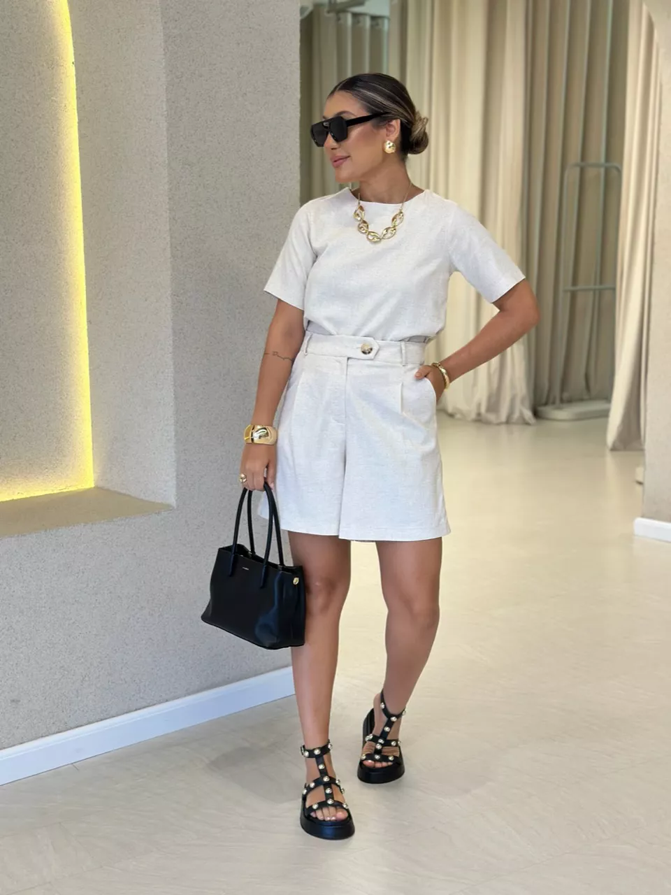 CONJUNTO TUANY Blusa CRU - 0060620132 - CAROLLA FERRARO