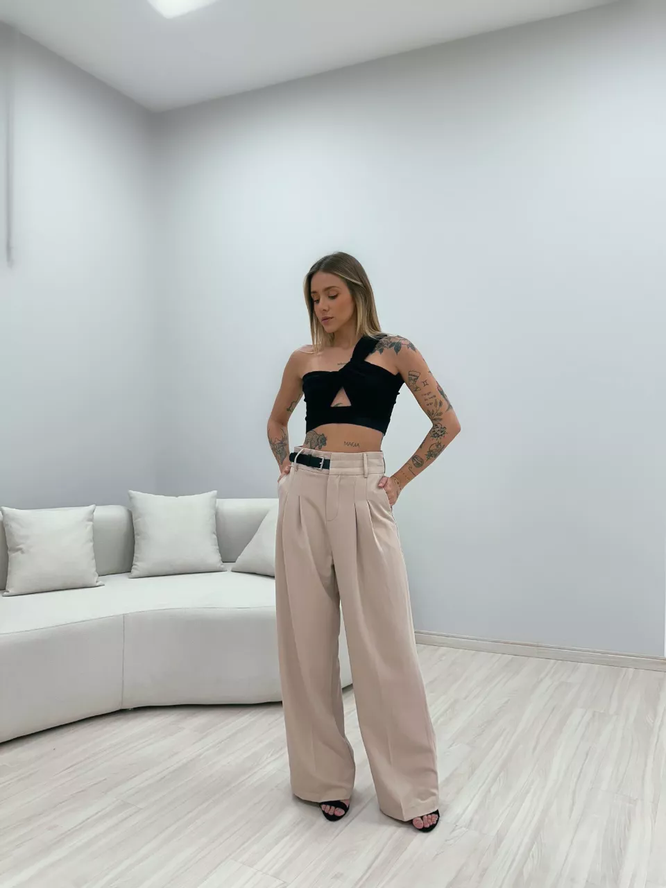 CALÇA ANA LIZ PANTALONA AREIA