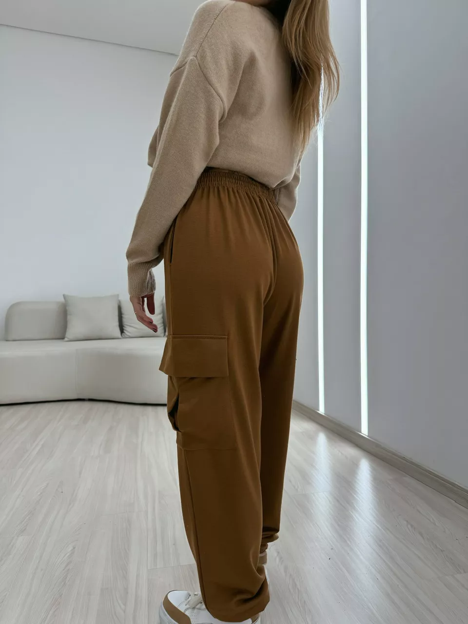 CALÇA BRENA MOLETINHO MARROM
