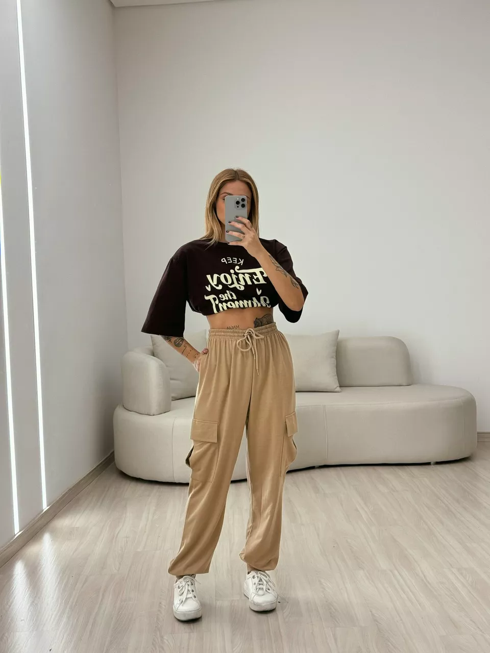 CALÇA BRENA MOLETINHO NUDE