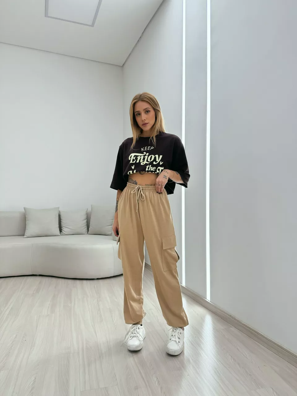 CALÇA BRENA MOLETINHO NUDE