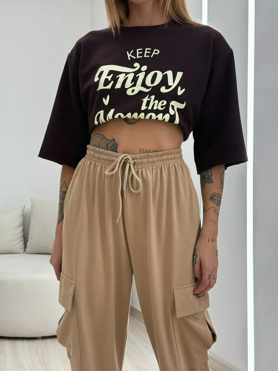 CALÇA BRENA MOLETINHO NUDE