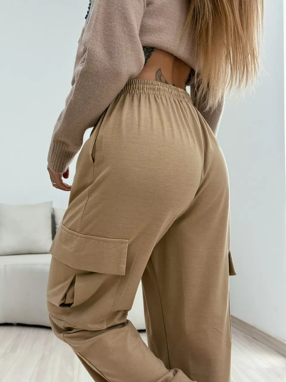 CALÇA BRENA MOLETINHO NUDE