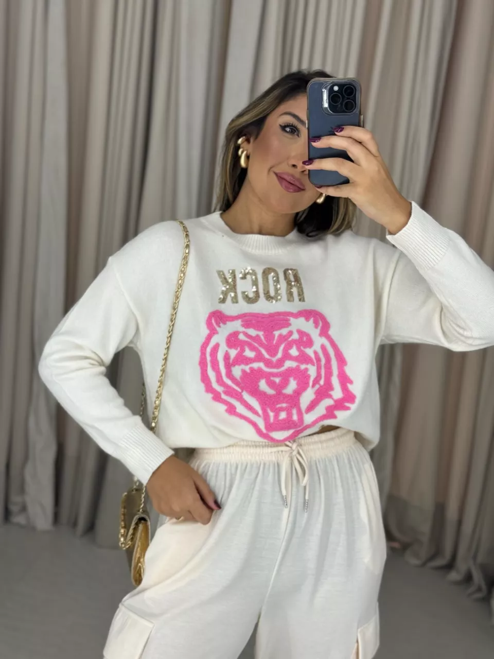 TRICOT TIGRE LOVE OFF - 0050350048 - CAROLLA FERRARO