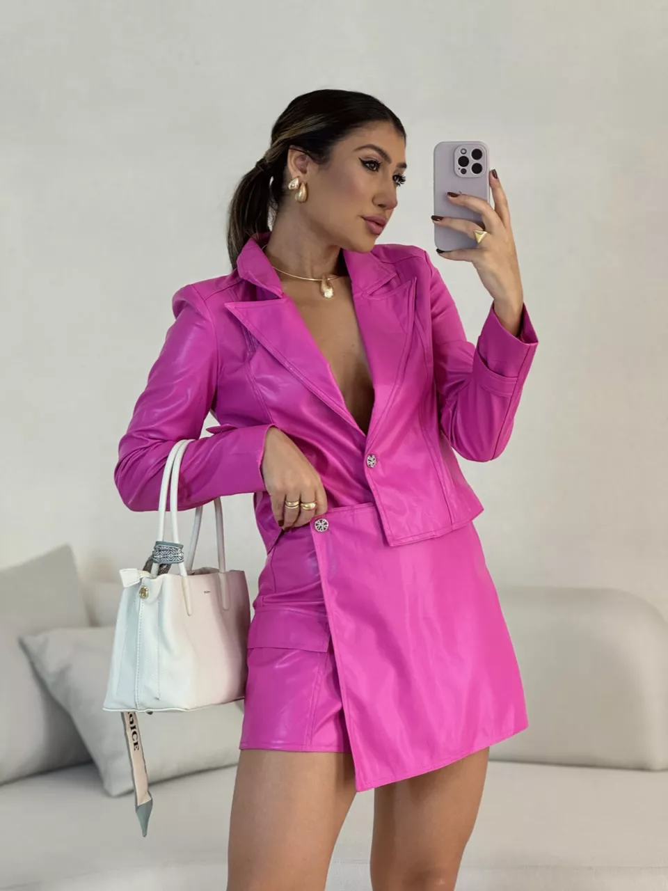 CONJUNTO LIZ COURINO PINK - 0053570037 - CAROLLA FERRARO