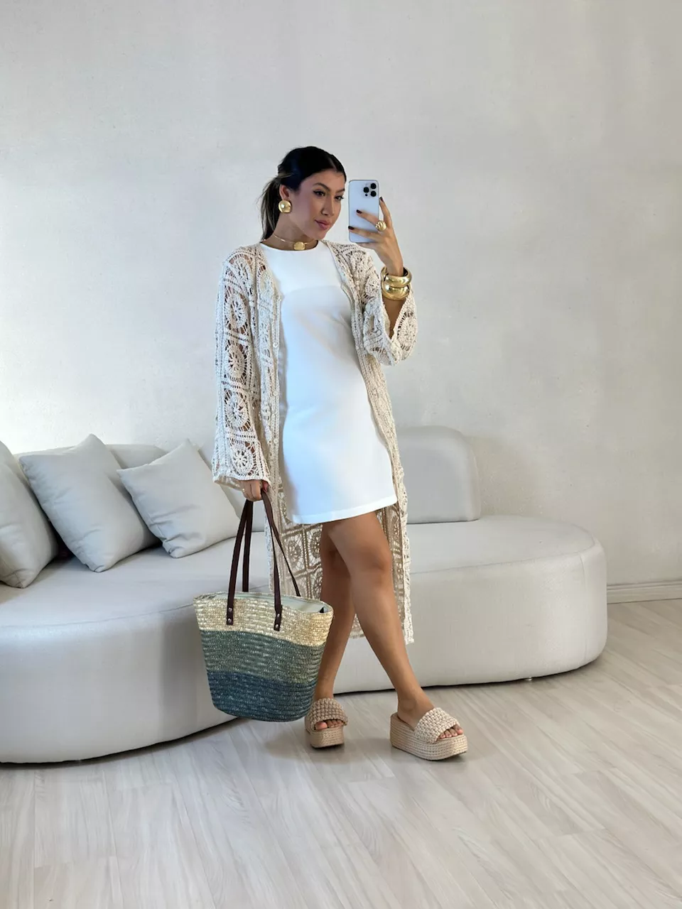 KIMONO JAÍNE CROCHÊ CRU - 0057920132 - CAROLLA FERRARO