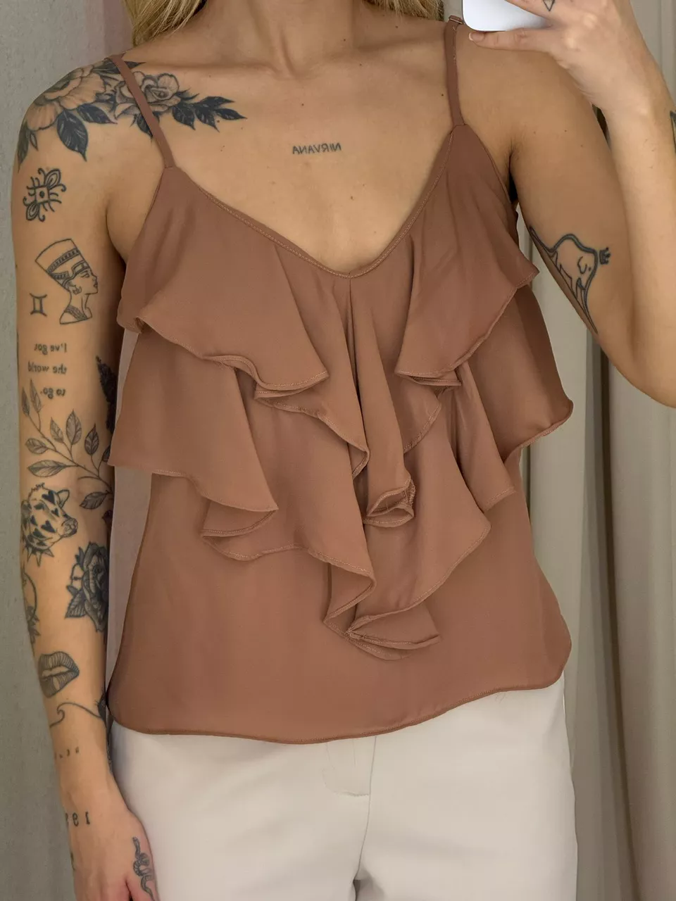 BLUSA MAYA ALÇA CAPUCCINO 