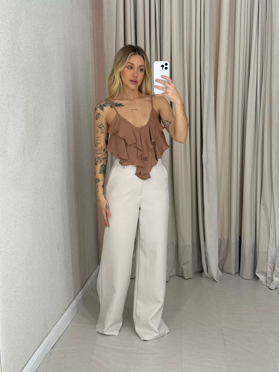 BLUSA MAYA ALÇA CAPUCCINO 