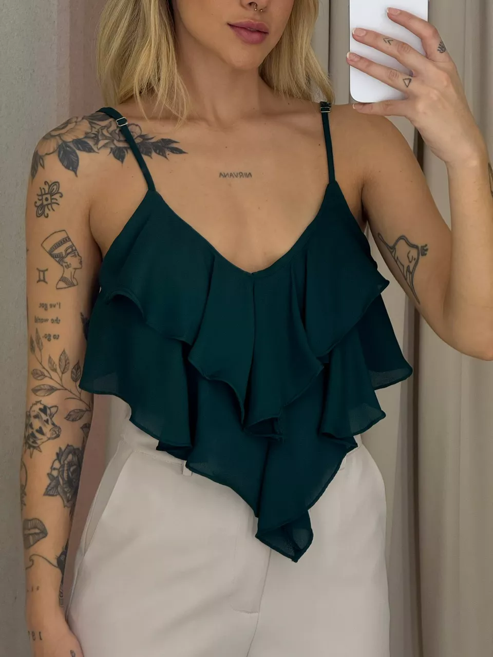 BLUSA MAYA ALÇA VERDE