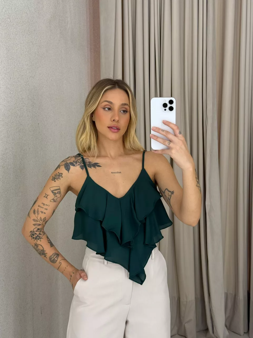 BLUSA MAYA ALÇA VERDE