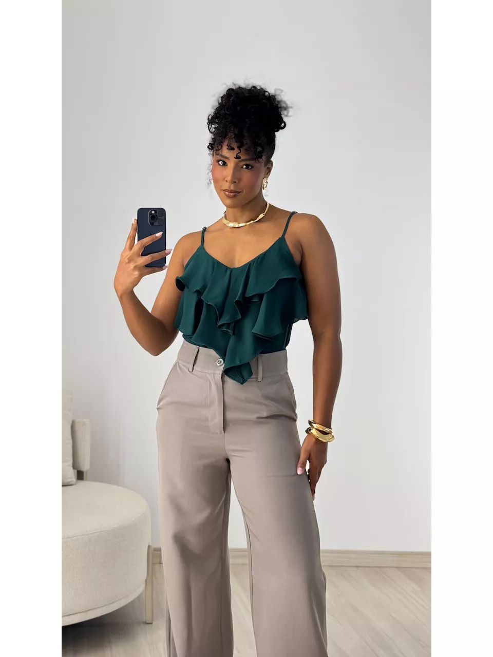BLUSA MAYA ALÇA VERDE
