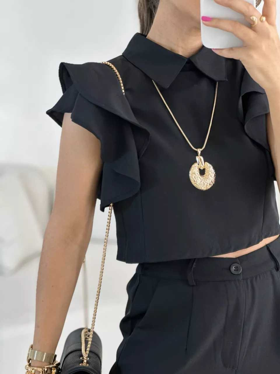 CONJUNTO DÉBORA CALÇA PRETO