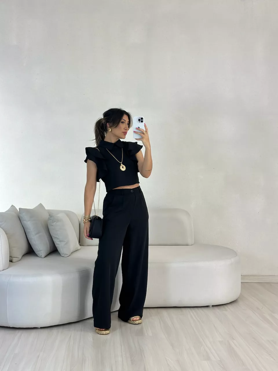 CONJUNTO DÉBORA CALÇA PRETO