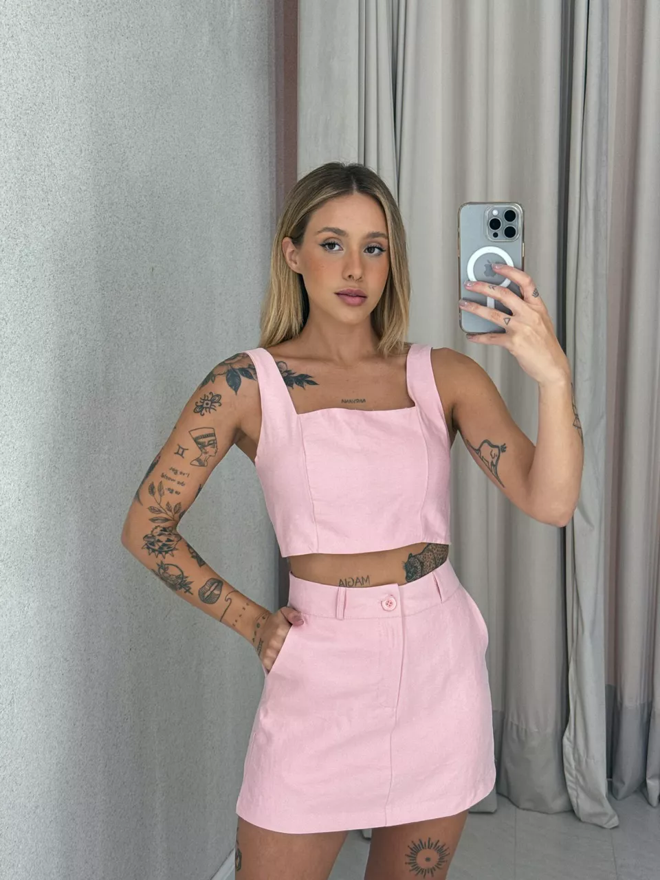 CONJUNTO MAGALI TOP Rosê