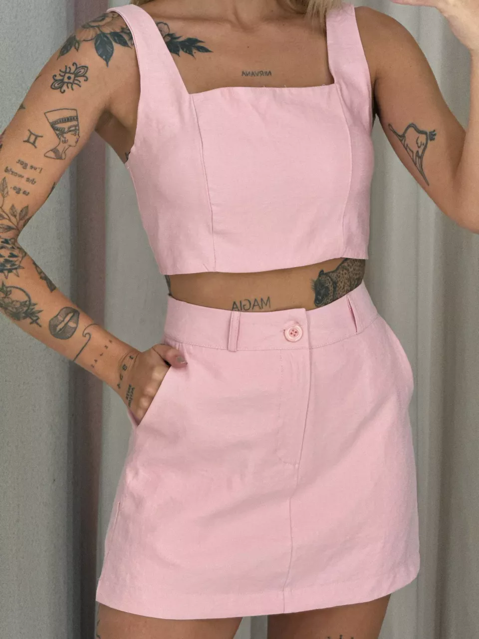 CONJUNTO MAGALI TOP Rosê