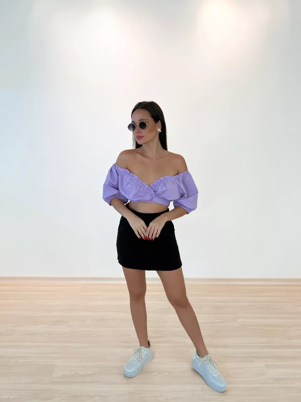 CROPPED FRENTE AMARRAÇÃO LILAS