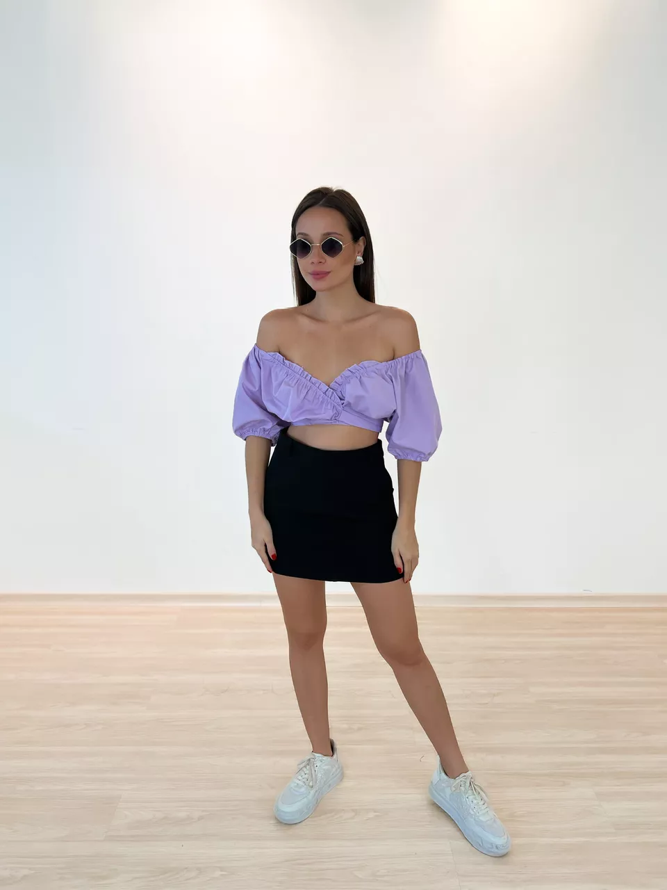 CROPPED FRENTE AMARRAÇÃO LILAS