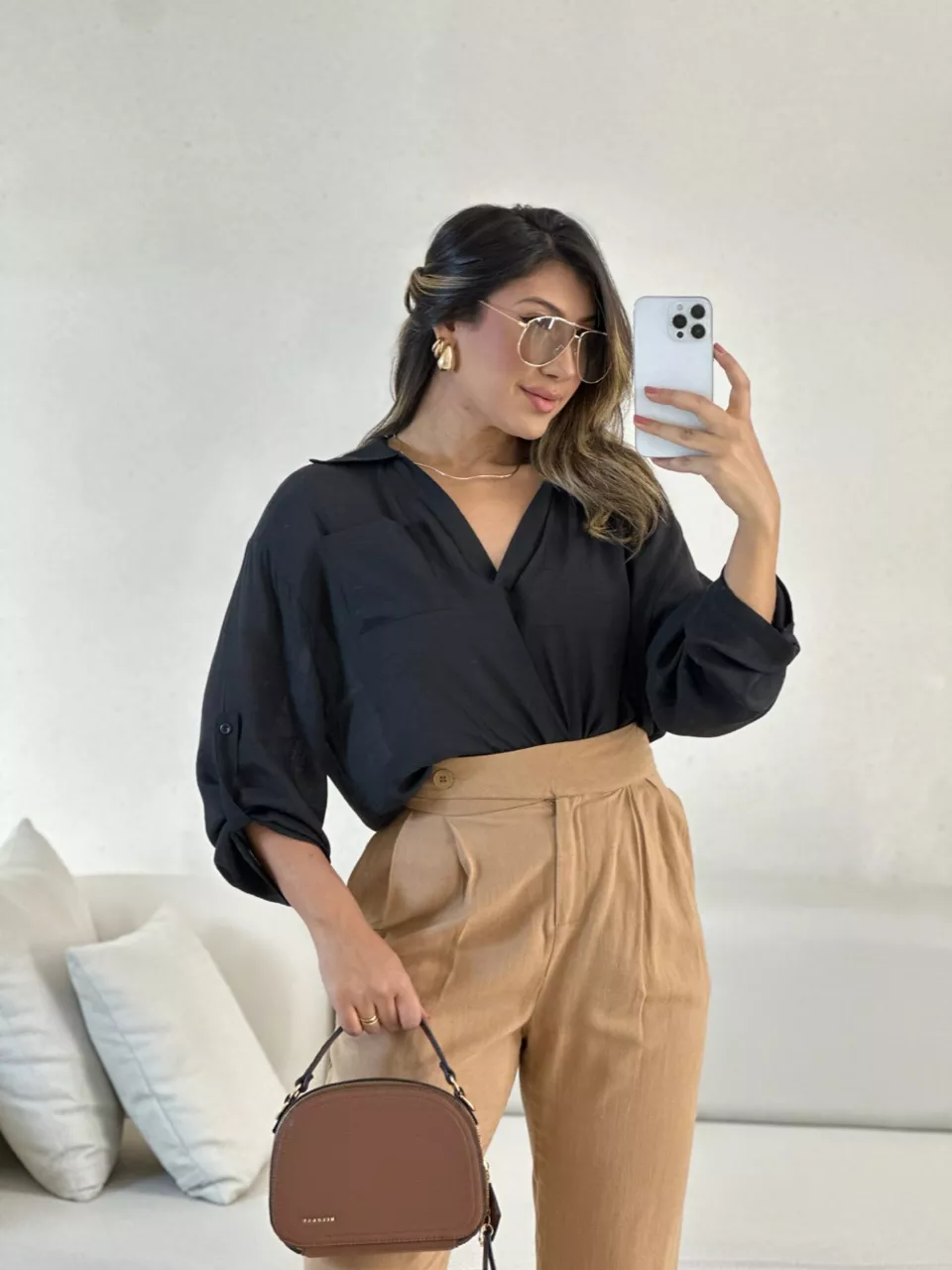 BATA RAFAELA OVER Preta - 0056770033 - CAROLLA FERRARO
