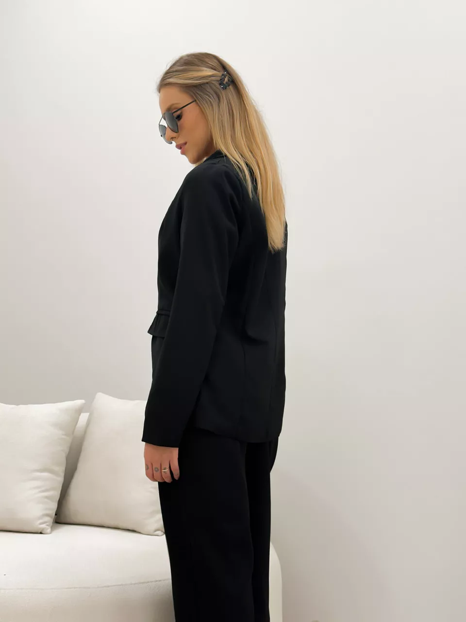 CONJUNTO BLAZER COM CALÇA PRETO