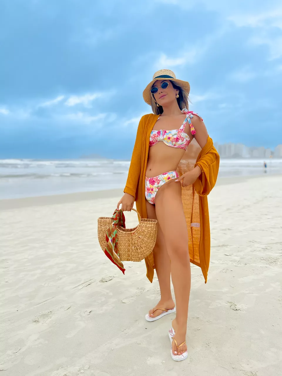 KIMONO CF LONGO mostarda