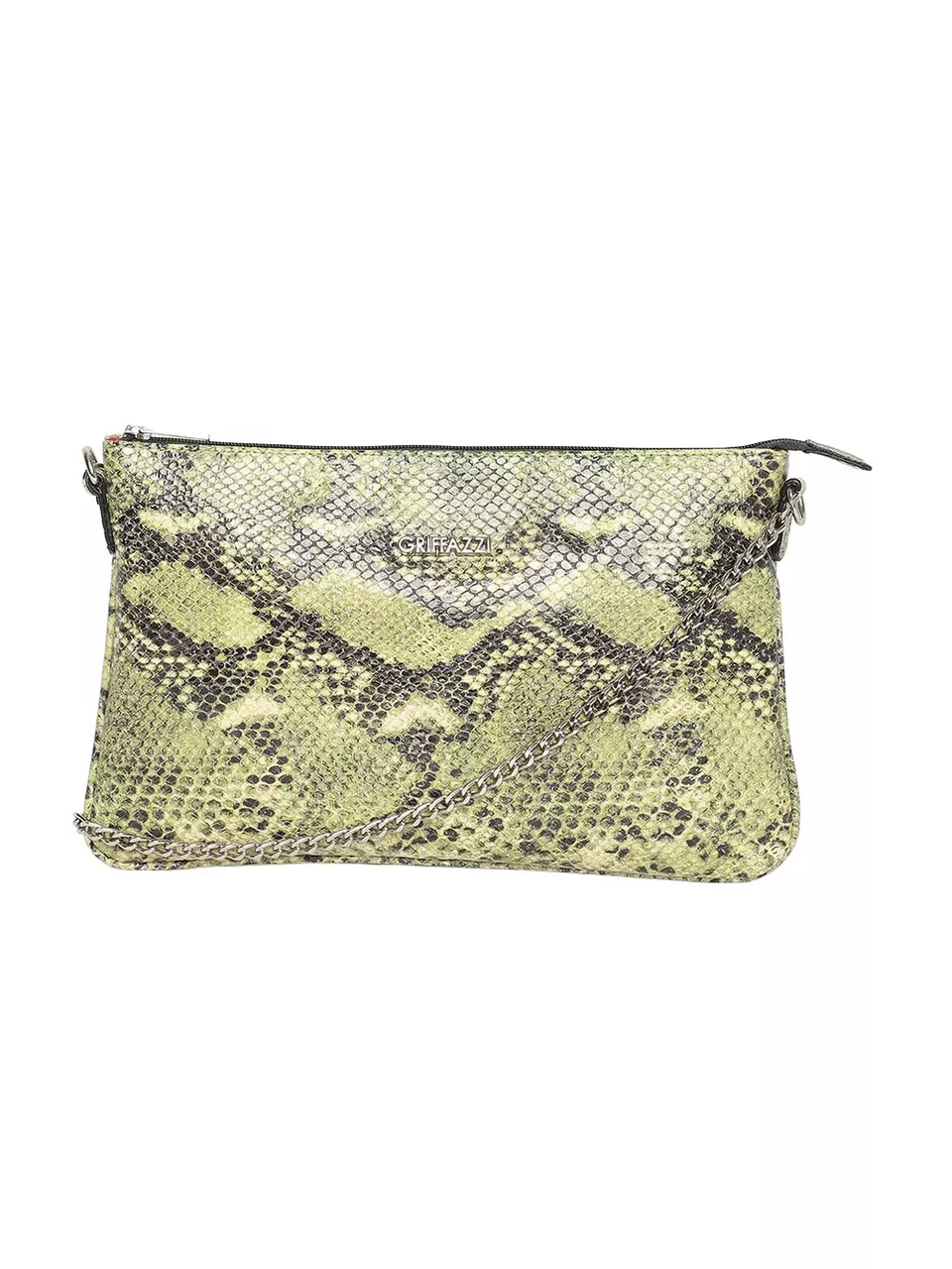 Bolsa Clutch Transversal em Couro Griffazzi Oliva