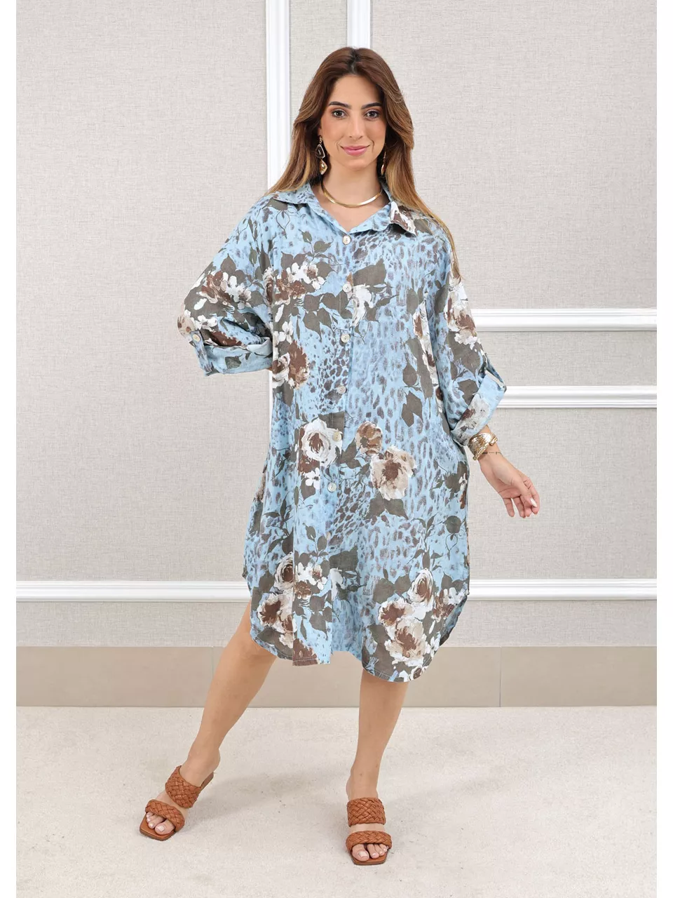 CHEMISE ISADORA AZUL CELESTE