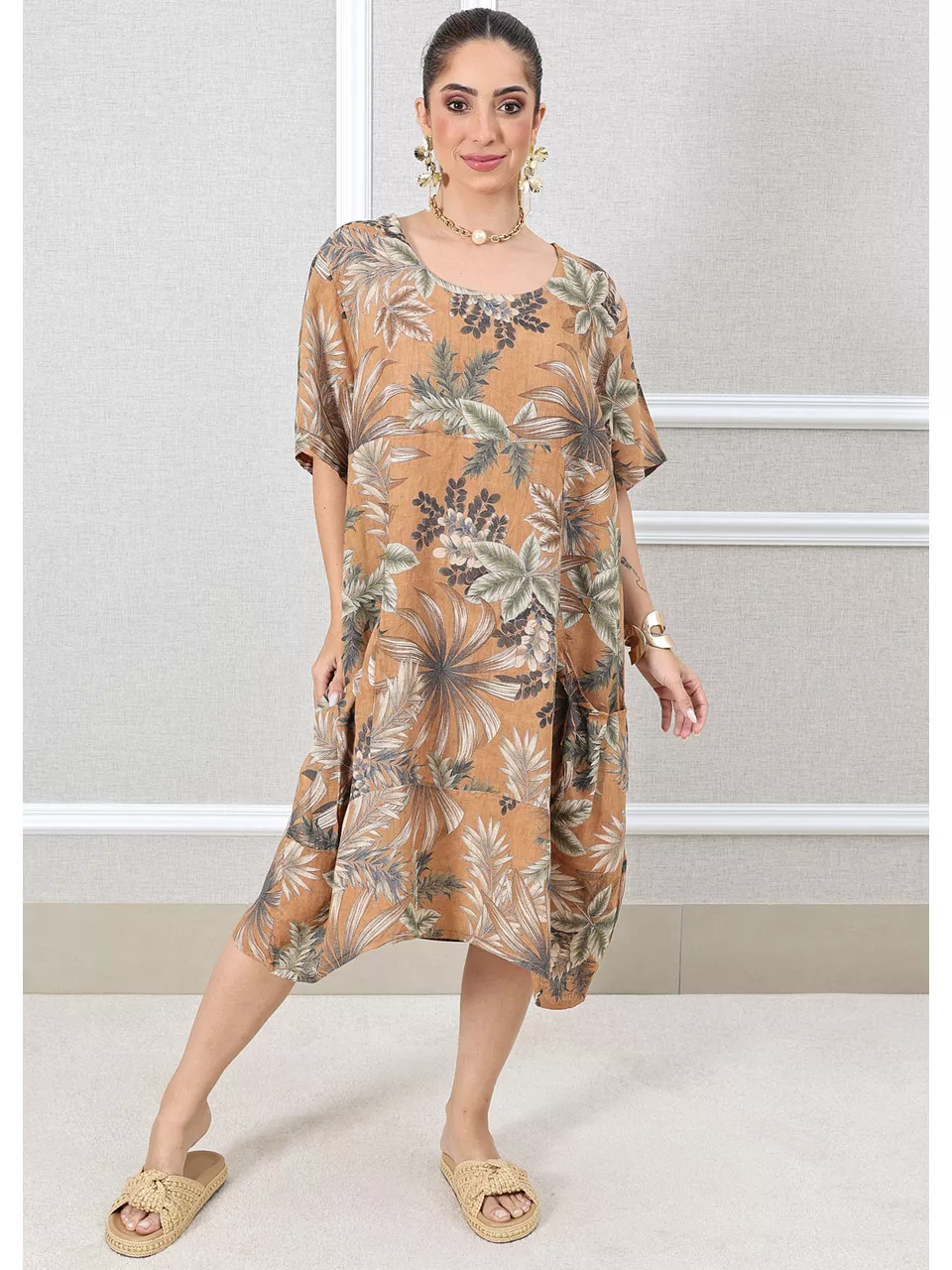 VESTIDO VERÔNICA CARAMELO