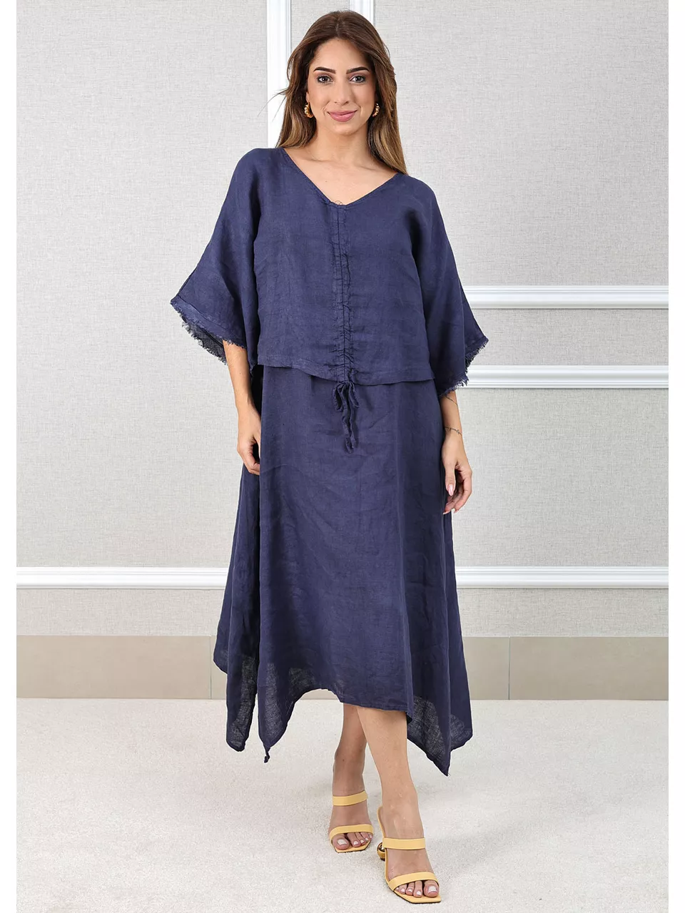 VESTIDO LÚCIA AZUL MARINHO