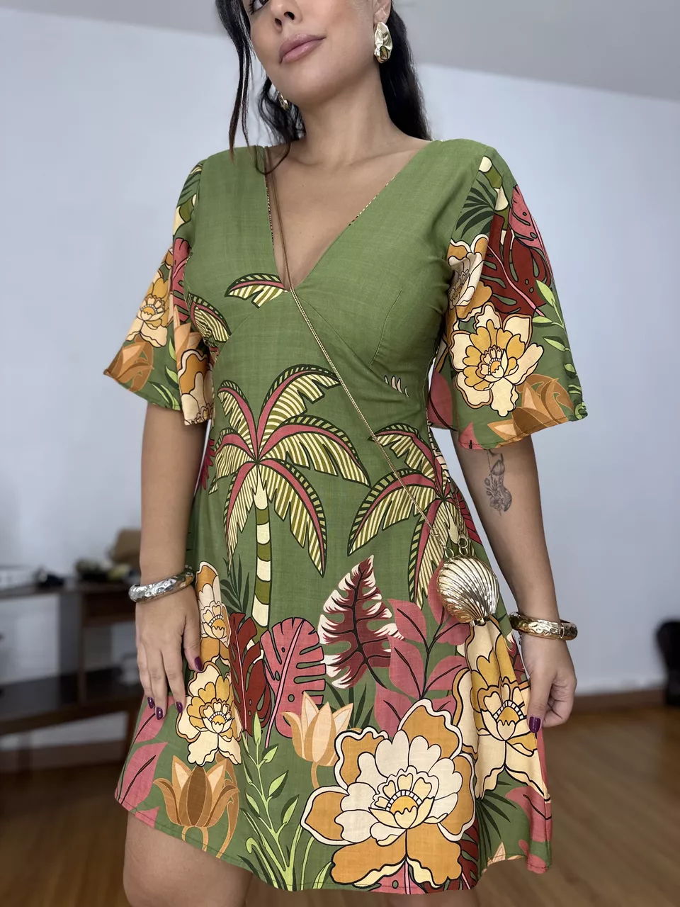 Vestido Curto Arara Rosa - 403090203088560 - Loja Benditta