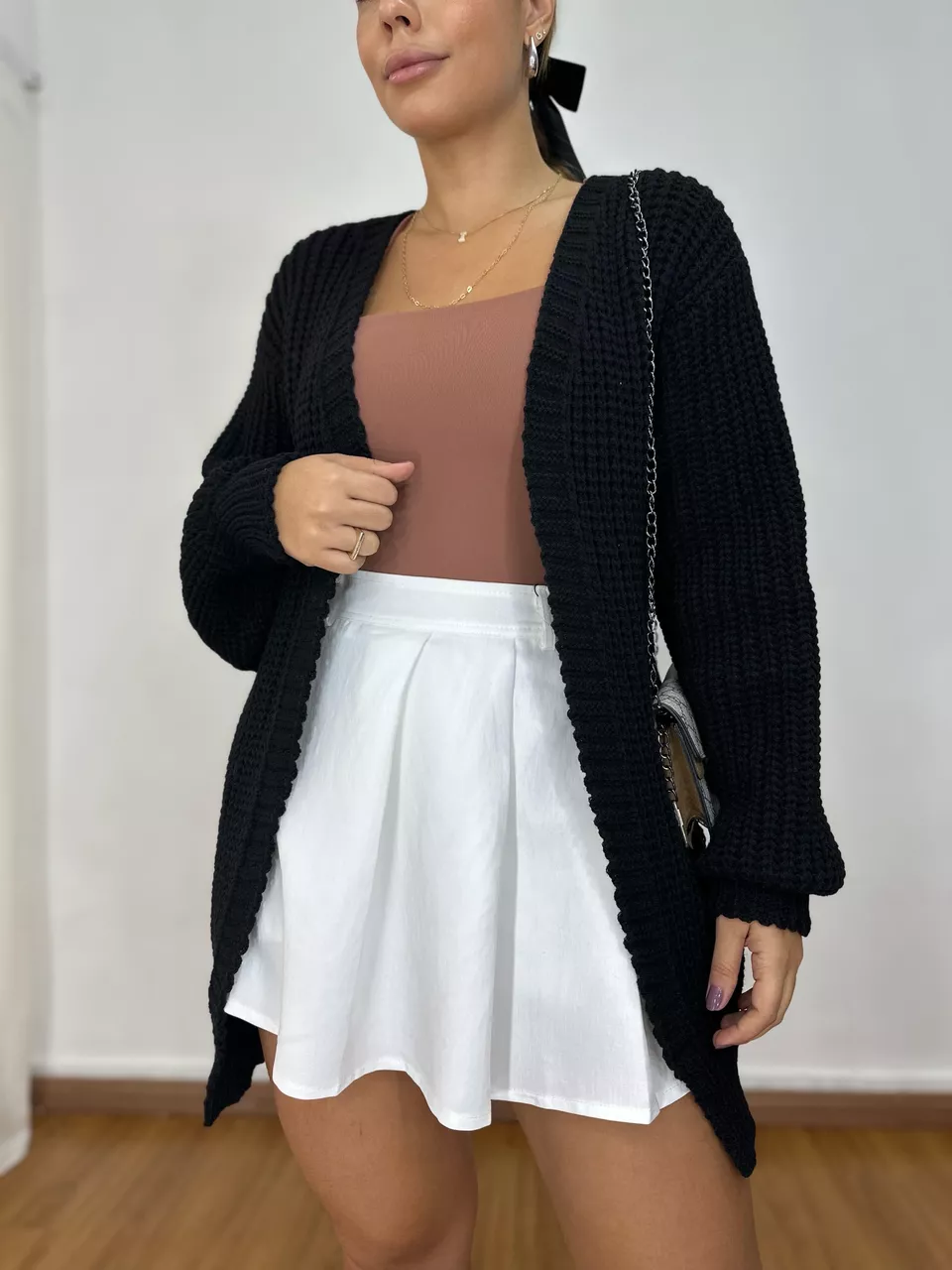 Cardigan Larissa Preto