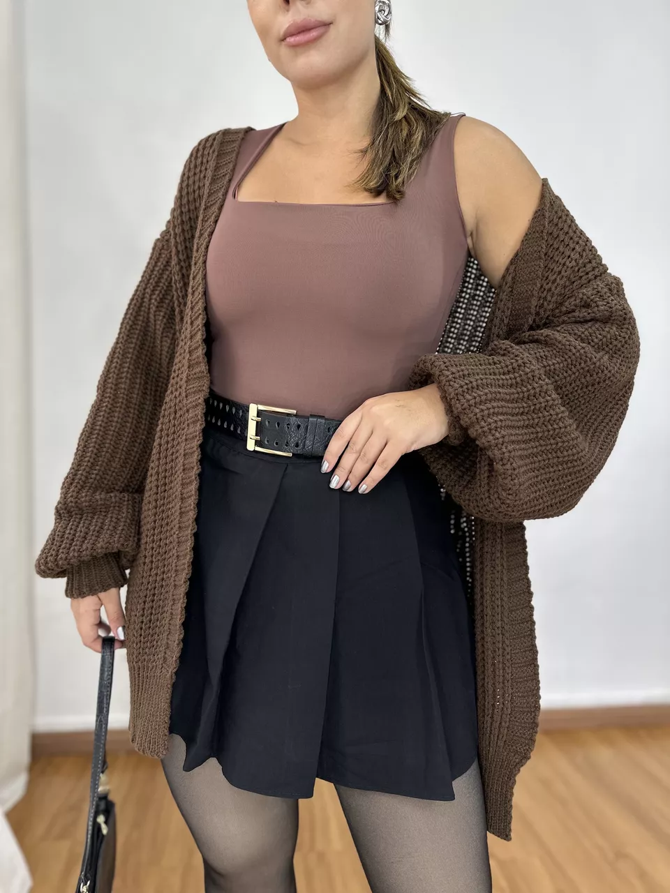 Cardigan Larissa Marrom - Loja Benditta