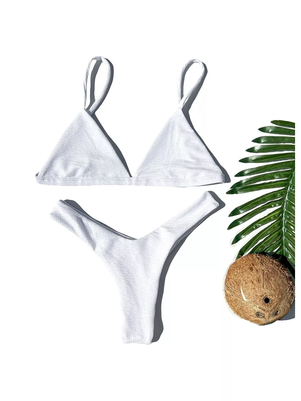 Biquini Basic Branco Colméia Asa Delta - 1423BBBCA... - Loja Benditta