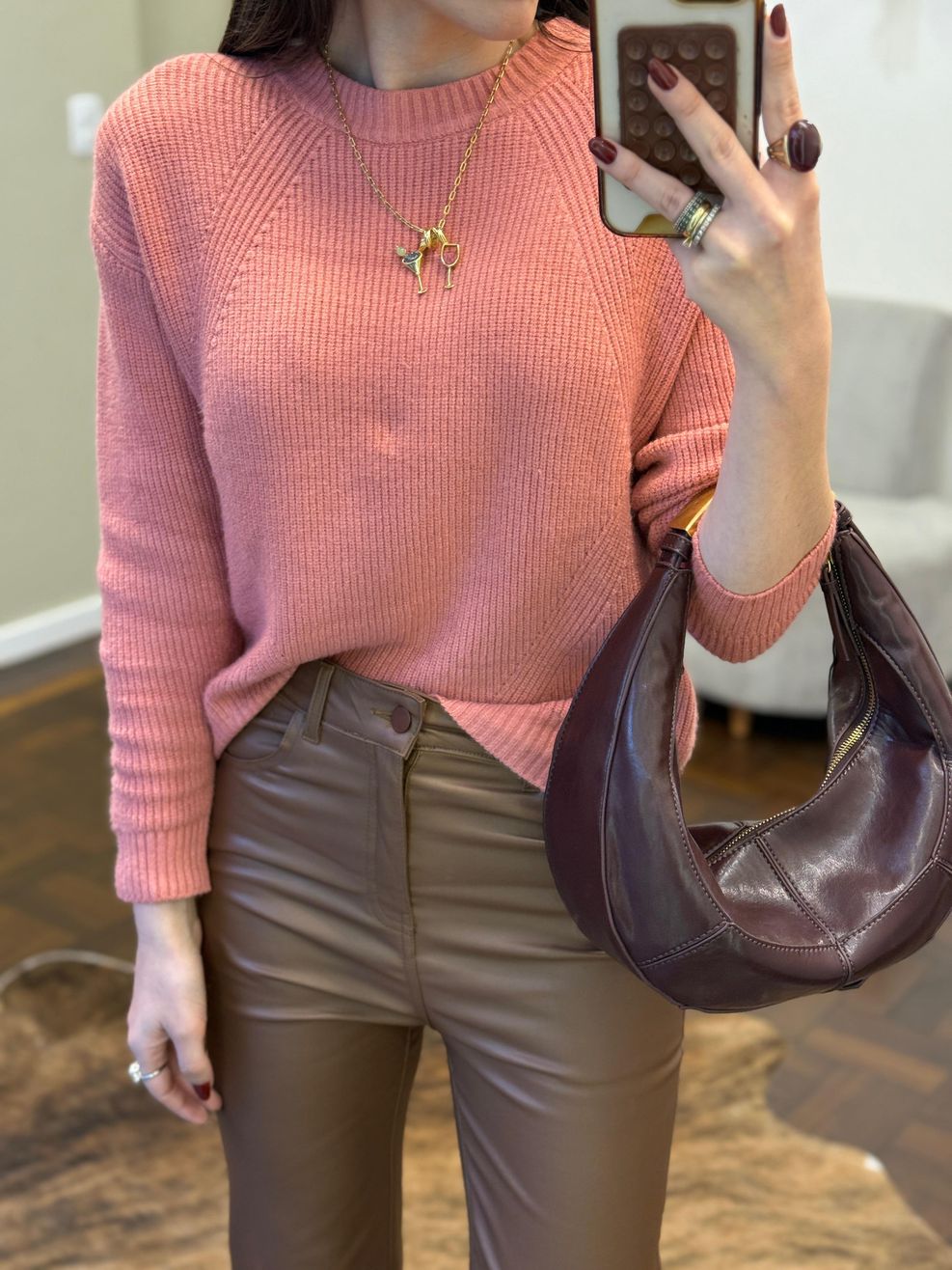 Básica Mini Canelado Manga Raglan - Cor Telha 