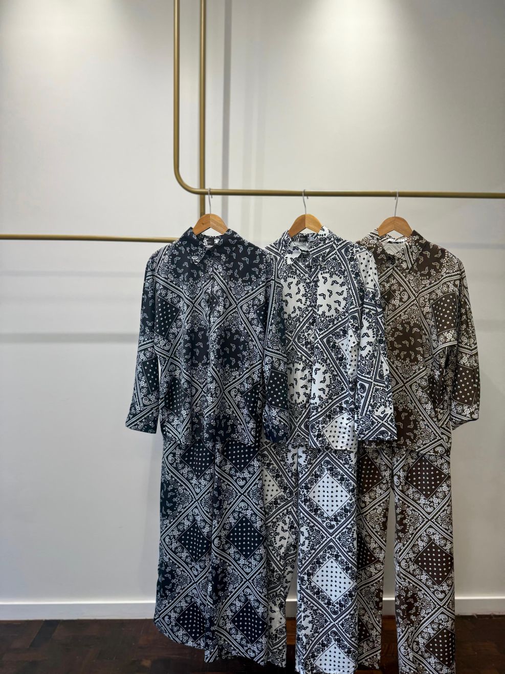 Conjunto Paisley - Preto 