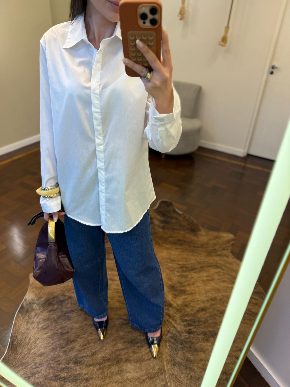 Maxi Camisa Tricoline de Algodão 
