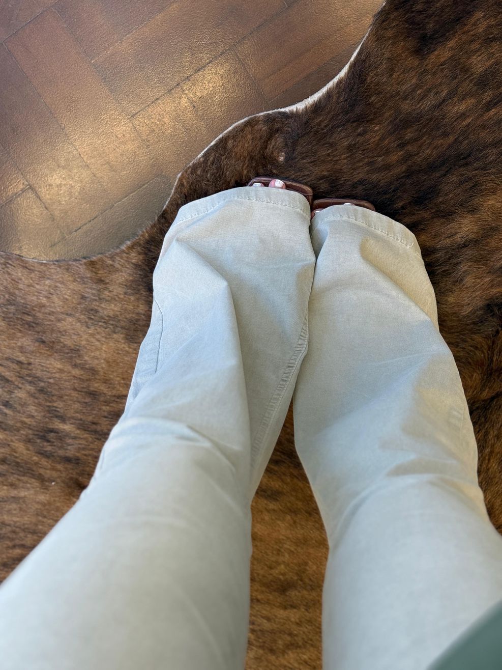 Calça Jeans Flare Ultra Elastano Areia 