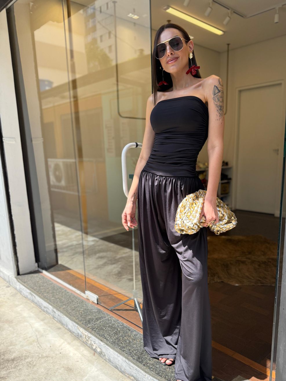 Macacão Joana - Preto