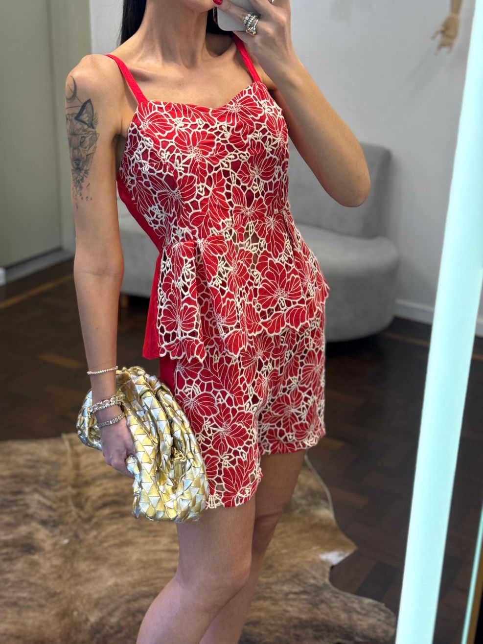 Conjunto Guipir - Bermuda e Peplum - Select Edition - Vermelho