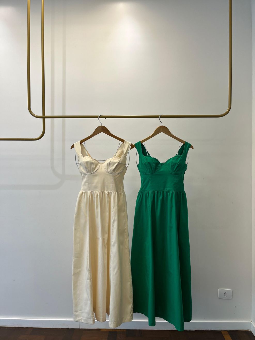 Vestido Tricoline Taça Concha - Amarelo 