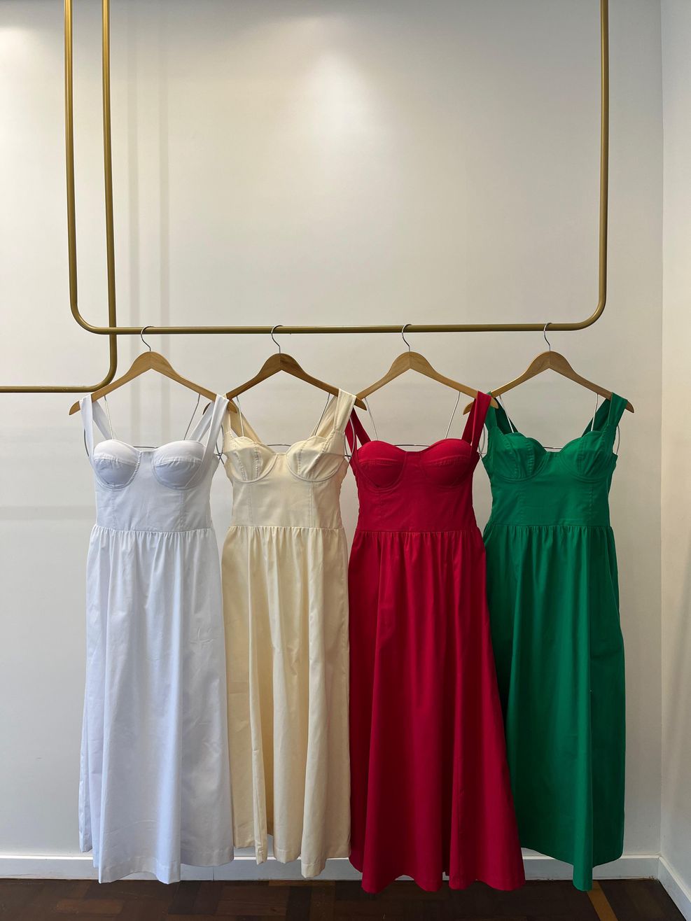 Vestido Tricoline Taça Concha - Amarelo 