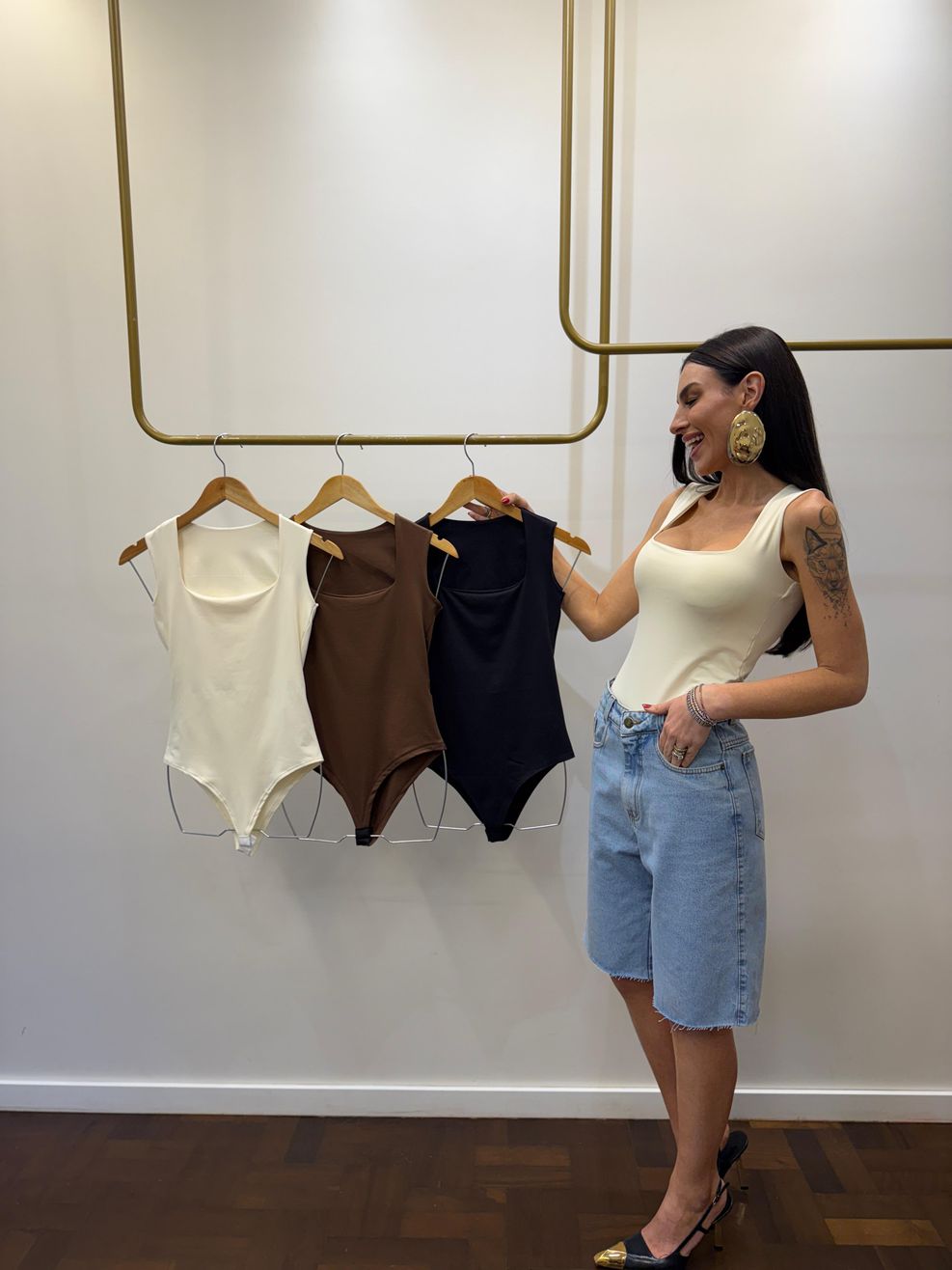 Kit BASICMATCH | 3 Bodys Decote Real 